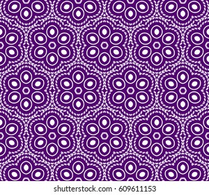 Ornamental design with triangle, square geometric shape. floral style. Modern seamless geometry pattern. Vector illustration. For interior design, printing, web and textile design. purple, white color