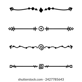 Ornamental divider collection in black colour
