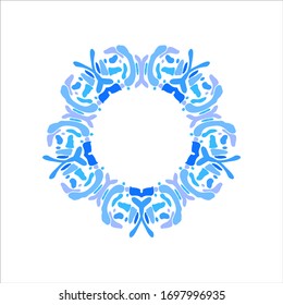 Marco de doodle ornamental. Elemento de diseño dibujado a mano. Decorativos detalles de color para tarjetas, impresiones, póster, papel, textiles, pegatinas
