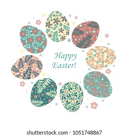 ornamental Easter eggs set