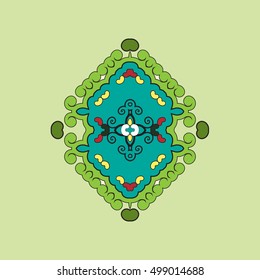 Ornamental element. Elegant floral abstract element for design. Perfect for invitations, cards etc.