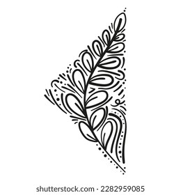 Ornamental element for graphic design. Elegant vector illustration.
