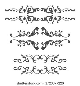 Ornamental elements collection design. - Vector.