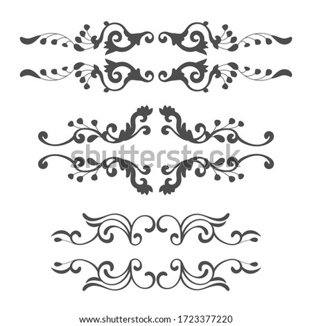 Ornamental elements collection design. - Vector.