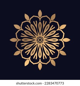 Ornamental elements mandala design background
