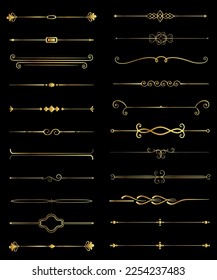 Ornamental Elements Set. Concept desing for frame and border.