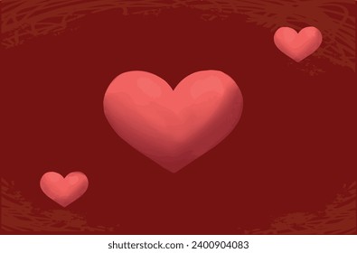 Elementos fundamentales para el Día de San Valentín. Sé mío, corazones y caramelos.