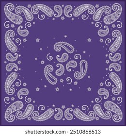 Zierstickerei Paisley Grafik für Bandana oder jedes Design