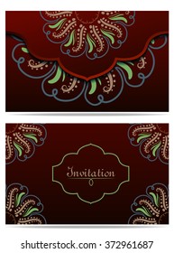 Ornamental envelope Vector Illustration