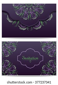 Ornamental Envelope Vector Illustration 