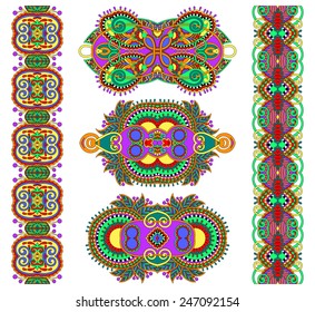 ornamental ethnic decorative floral adornment, vector illustration