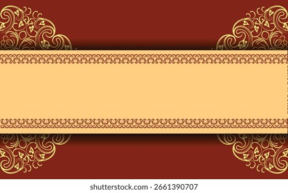 Fondo de mandala étnico ornamental. Telón de fondo para cartel, Anuncio o tarjeta.
