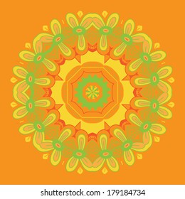 Ornamental ethnic mandala. Vector element for your design