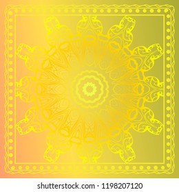 Ornamental ethnic pattern. For fashion design, shawl, textile, bandanna, print, invitation card. Vector illustration.
