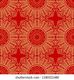 Ornamental ethnic seamless pattern. For fashion design, shawl, textile, bandanna, print, invitation card. Vector illustration