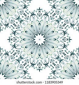Ornamental ethnic seamless pattern. For fashion design, shawl, textile, bandanna, print, invitation card. Vector illustration