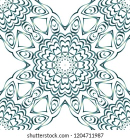 Ornamental ethnic seamless pattern. For fashion design, shawl, textile, bandanna, print, invitation card. Vector illustration