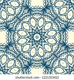 Ornamental ethnic seamless pattern. For fashion design, shawl, textile, bandanna, print, invitation card. Vector illustration.