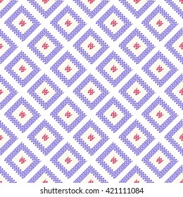 Ornamental ethnic seamless pattern. Vector illustration.