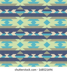 Ornamental etnic pattern for knitting and embroidery. Navajo pattern.Vector illustration. 