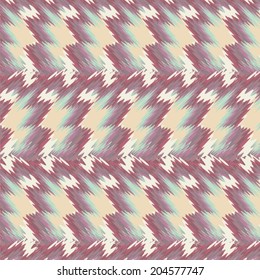 Ornamental fabric with zigzags.