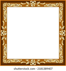 Ornamental fantasy frame with space for text for life event