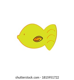 Icono de peces ornamentales ilustración de diseño vectorial