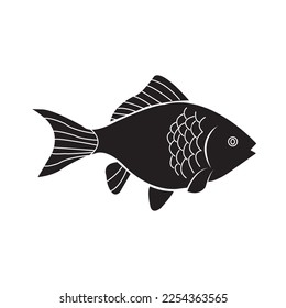 ornamental fish icon vector illustration simple design