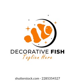 ornamental fish vector illustration logo design