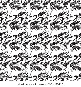 Ornamental floral abstract pattern