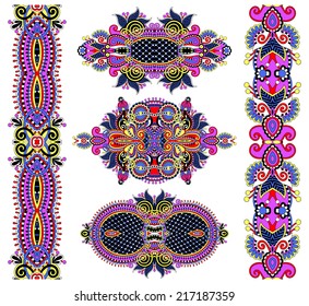 ornamental floral adornment, vector illustration