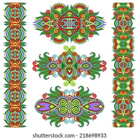 ornamental floral adornment, vector illustration