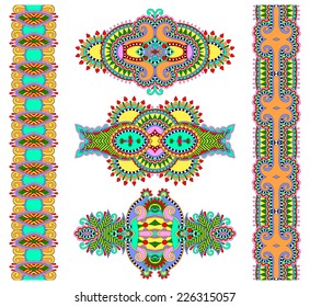 ornamental floral adornment, vector illustration