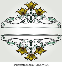 Ornamental floral background