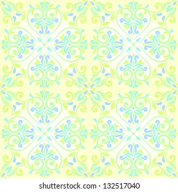 Ornamental floral background. Seamless pattern for your design wallpapers, pattern fills, web page backgrounds, surface textures.