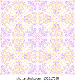 Ornamental floral background. Seamless pattern for your design wallpapers, pattern fills, web page backgrounds, surface textures.