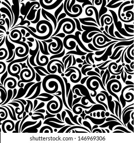 Ornamental Floral Background Seamless Pattern Your Stock Vector ...