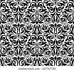 Ornamental floral background. Seamless pattern for your design wallpapers, pattern fills, web page backgrounds, surface textures.