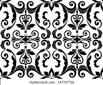 Ornamental floral background. Seamless pattern for your design wallpapers, pattern fills, web page backgrounds, surface textures.