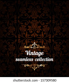 Ornamental floral background. Seamless pattern for your design wallpapers, pattern fills, web page backgrounds, surface textures.