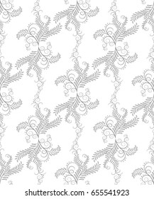 Ornamental floral background. Seamless pattern for your design wallpapers, pattern fills, web page backgrounds, surface textures.