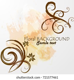 Ornamental floral background. Vector