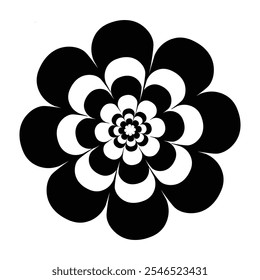  Ornamental Floral Design A classic black and white floral design element featuring elegant, curved leaves and intricate detailing. Perfect for use in decorative borders, logos