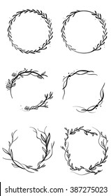 Ornamental floral design elements