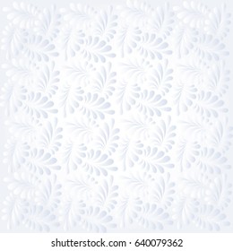 Ornamental floral design. Soft light background. Vector illustration.