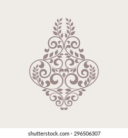 Ornamental floral element for design.