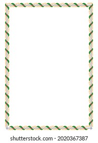 Ornamental floral frame illustration for certificate, diploma, invitation, wedding design