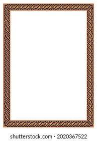 Ornamental floral frame illustration for certificate, diploma, invitation, wedding design