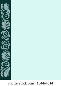 ornamental floral frame, vector background