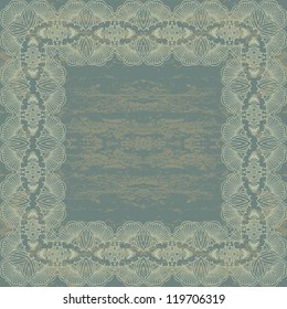 Ornamental floral frame. Vintage design